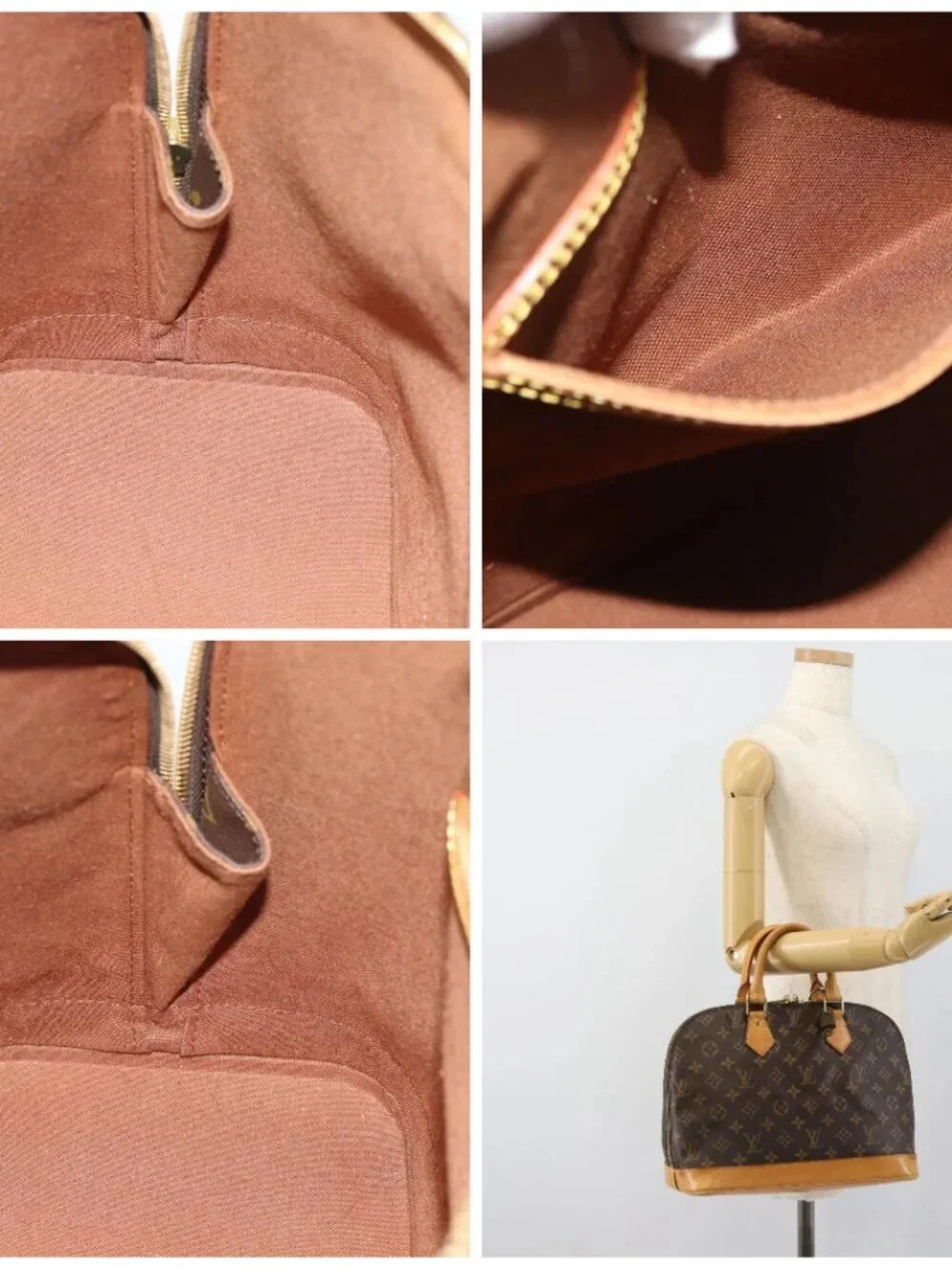 LOUIS VUITTON Monogram Alma Hand Bag M51130 LV Auth 185712A